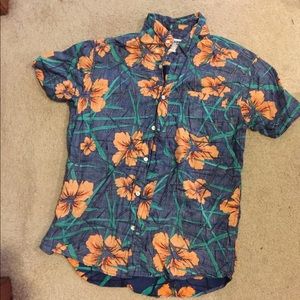 Men’s Floral Button-Up